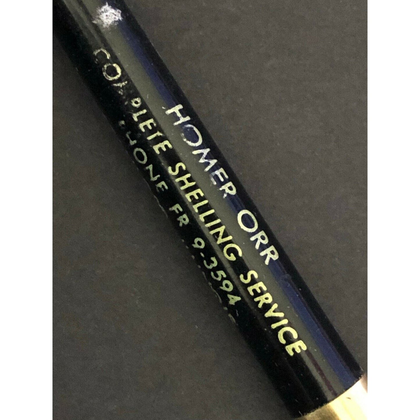 c1940's-50's Homer Orr Shelling Service Stanford, IL Mech. Advertising Pencil