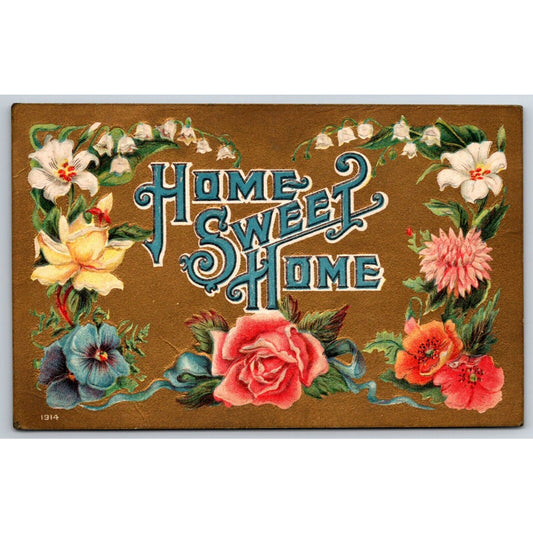 Household Journal Magazine Advertising Home Sweet Home Postcard c1910-15 VGC