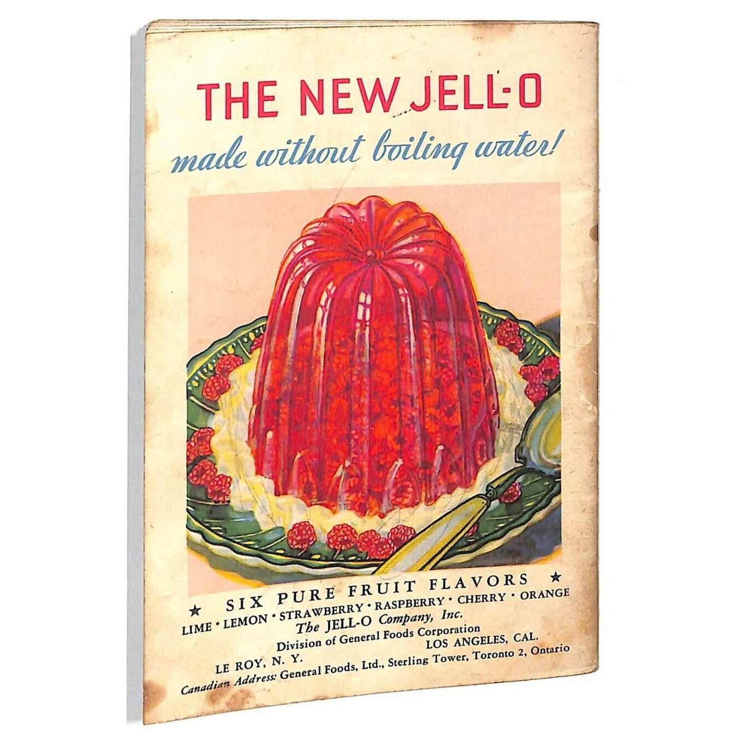 Jell-O Recipe Booklet "..Without Boiling Water! "48 New Recipes" c1932 23pp