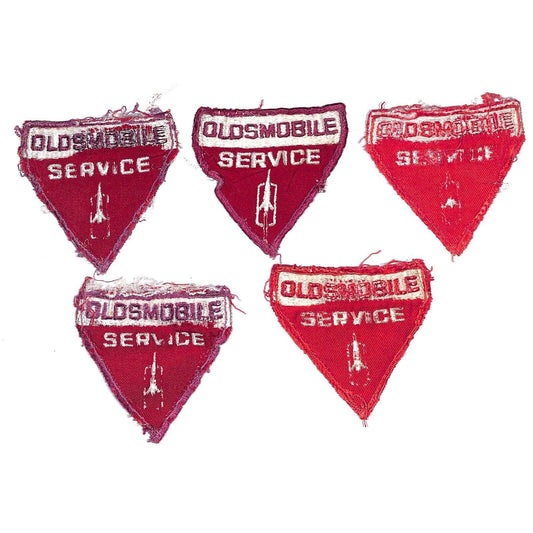 Group of 5 Oldsmobile Service Vintage Embroidered Patches - c1960's-70's