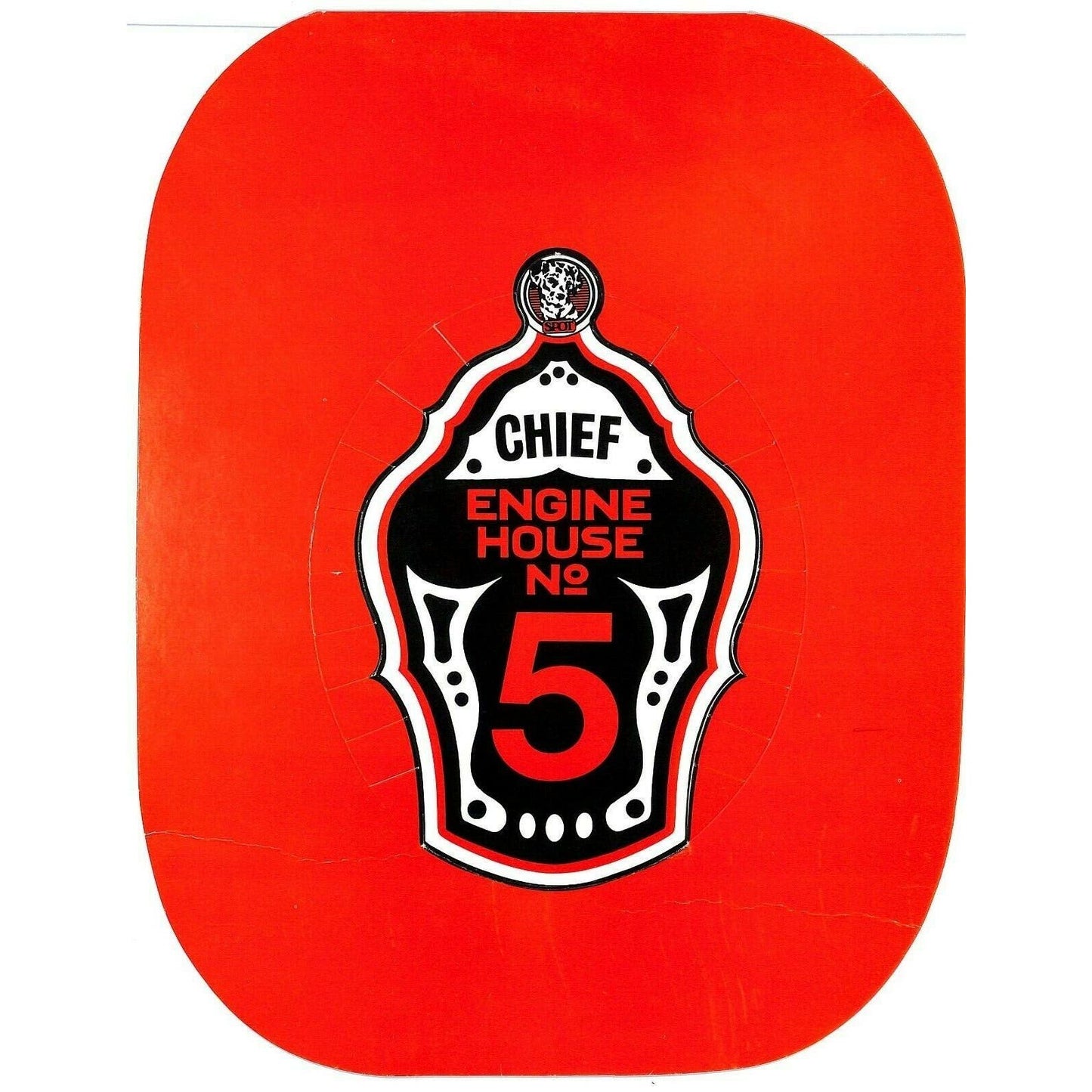 Scarce Engine House No. 5 Restaurant Children's Menu / Fire Hat c1974 Columbus