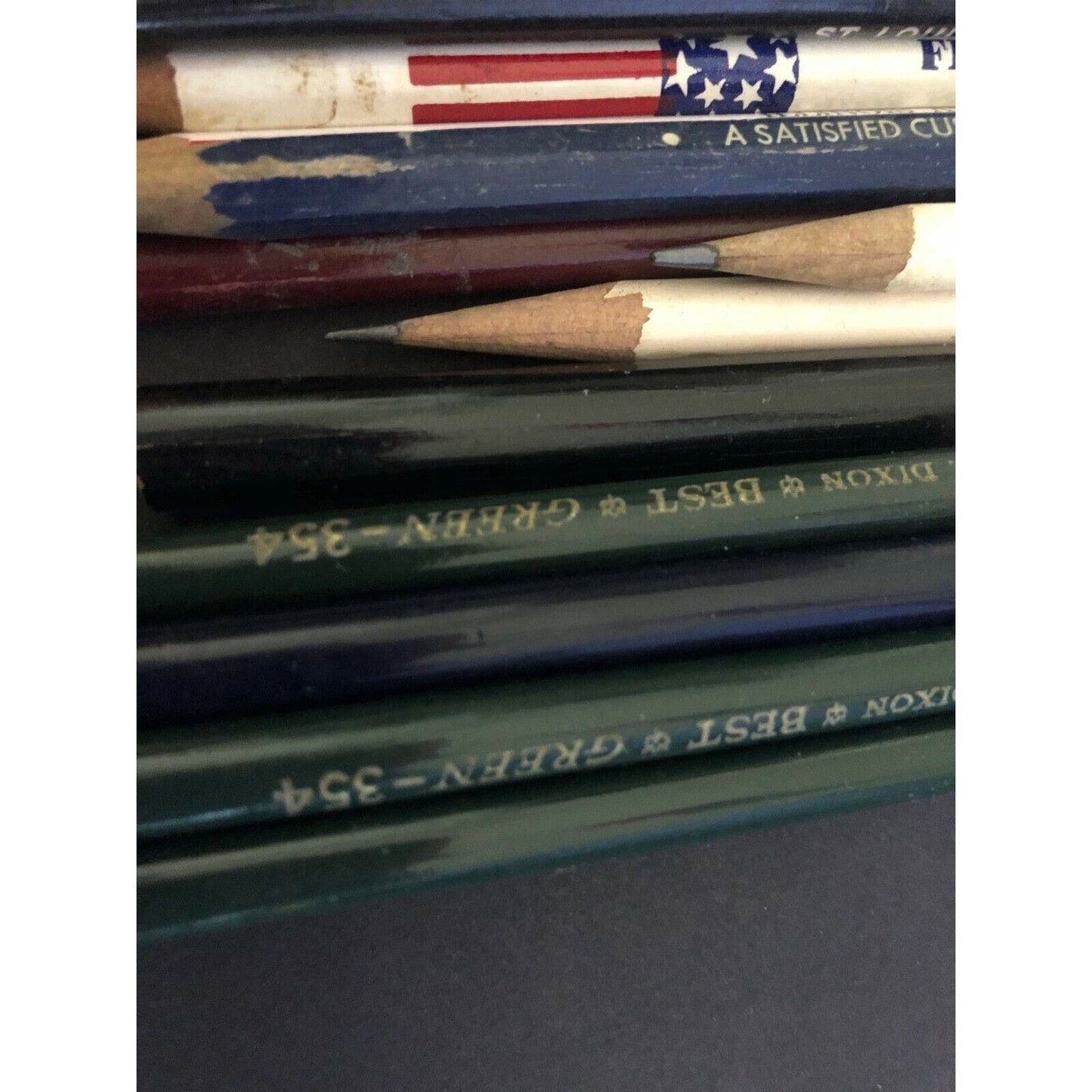 Group of 23 Mostly c1980's Pencils (5 are Dixon Best & Green) Some Advertising