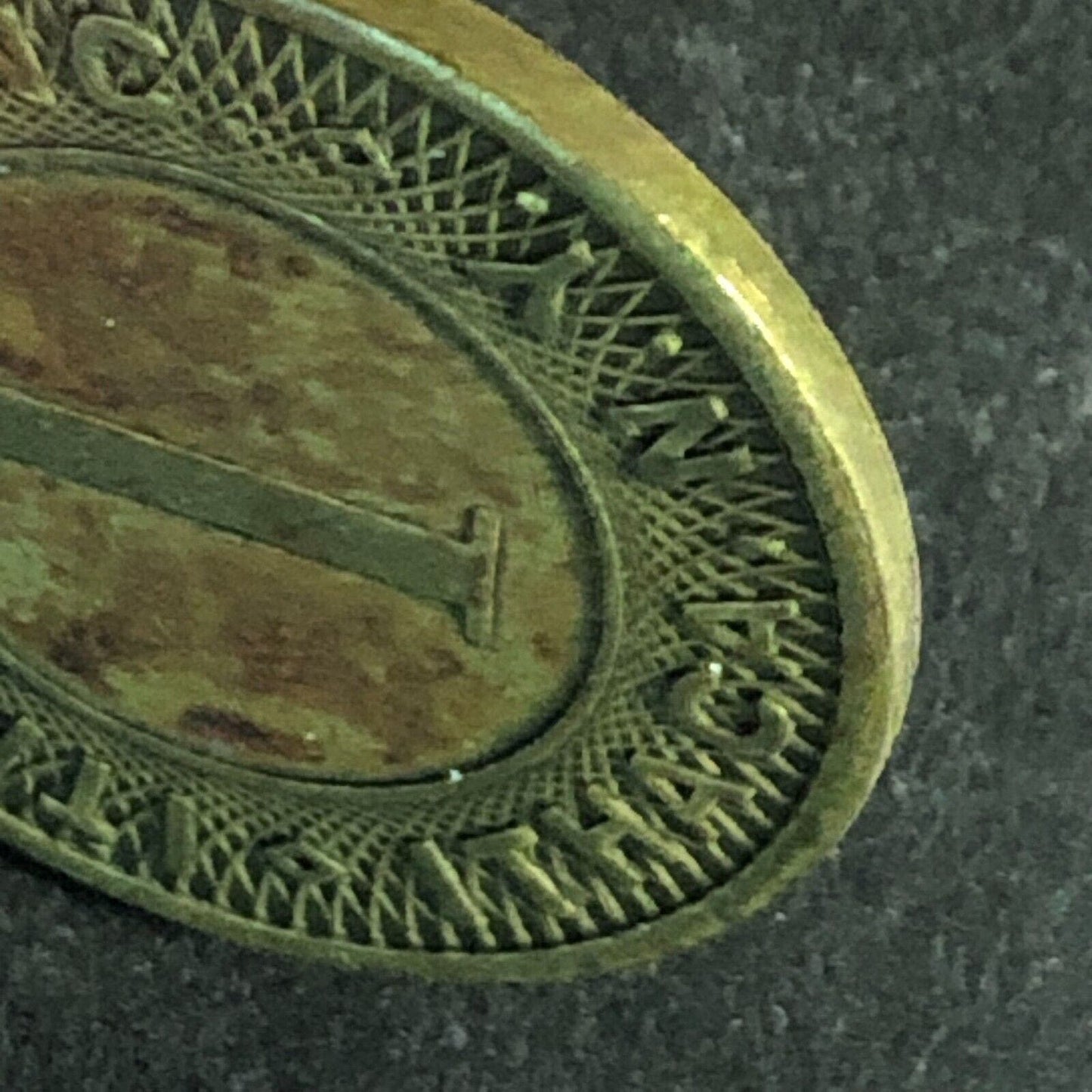 Ithaca Rwy. Inc. NY Brass "I" Transit Token c1957 23mm Scarce