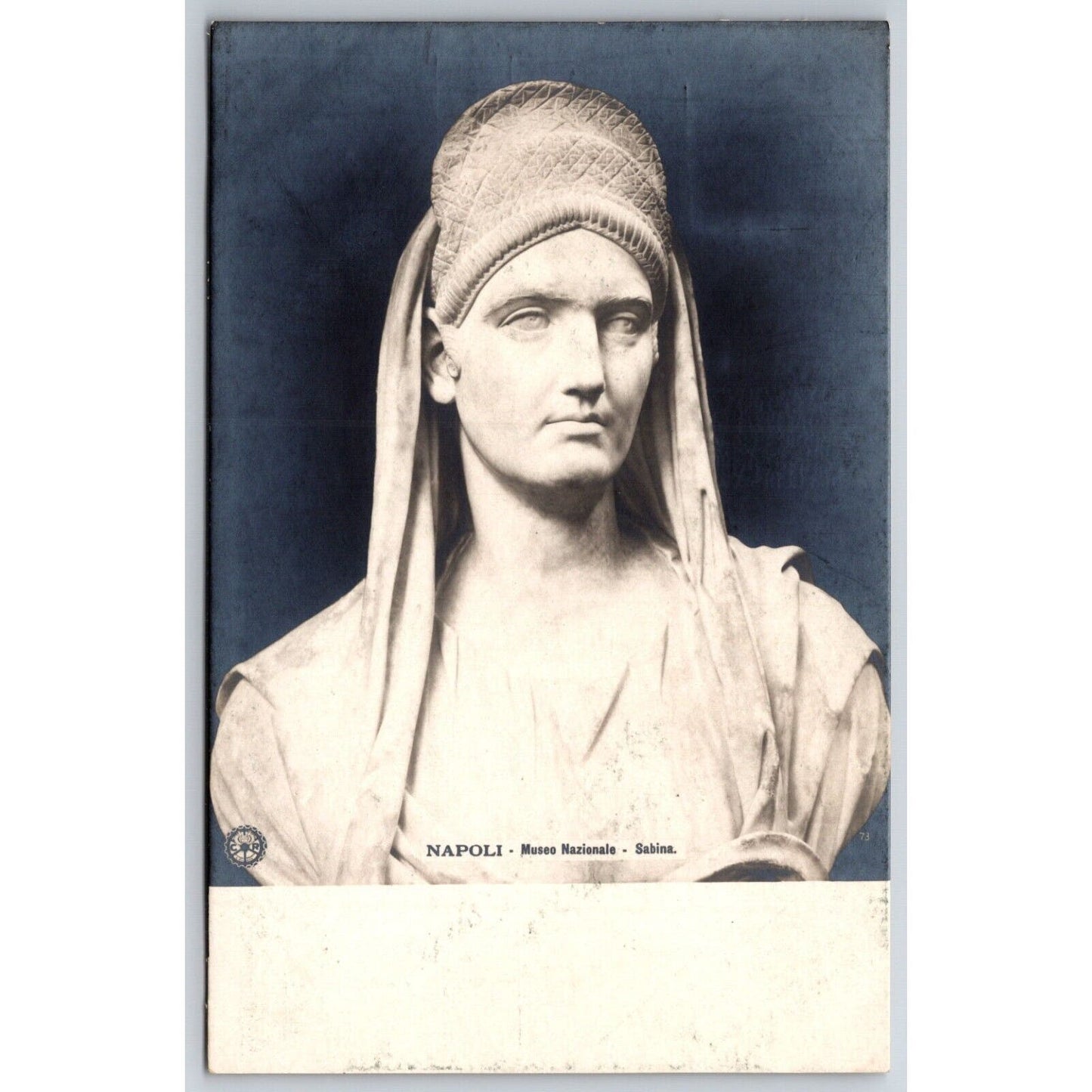 Naples National Museum Faustina ? Sculpture Postcard c1901-1907 NP