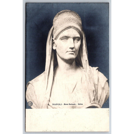 Naples National Museum Faustina ? Sculpture Postcard c1901-1907 NP