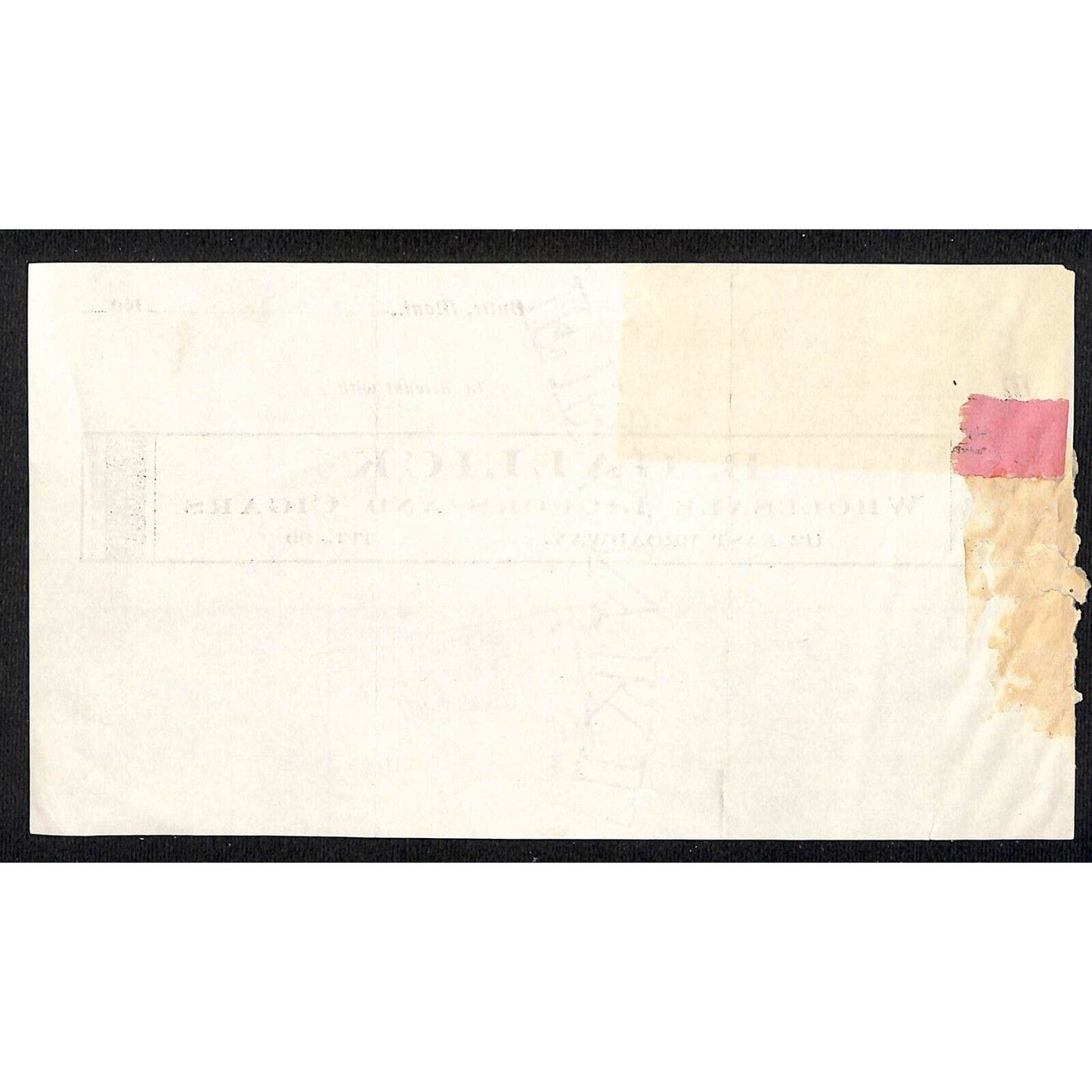Butte, MT B. Gallick Liquors Cigars 1906 Buford* Virginia City Billhead