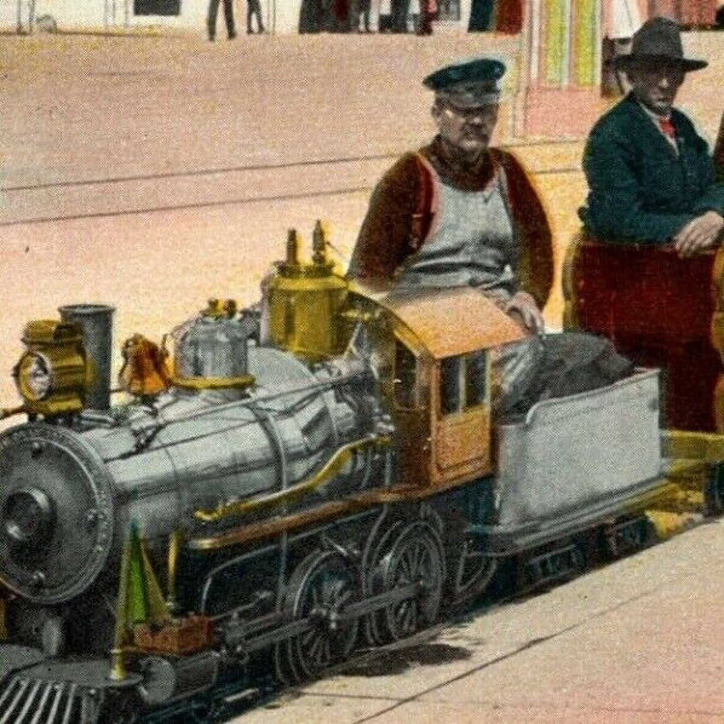 Vintage c1905 PPC Coney Island Postcard "Miniature Railroad" VGC