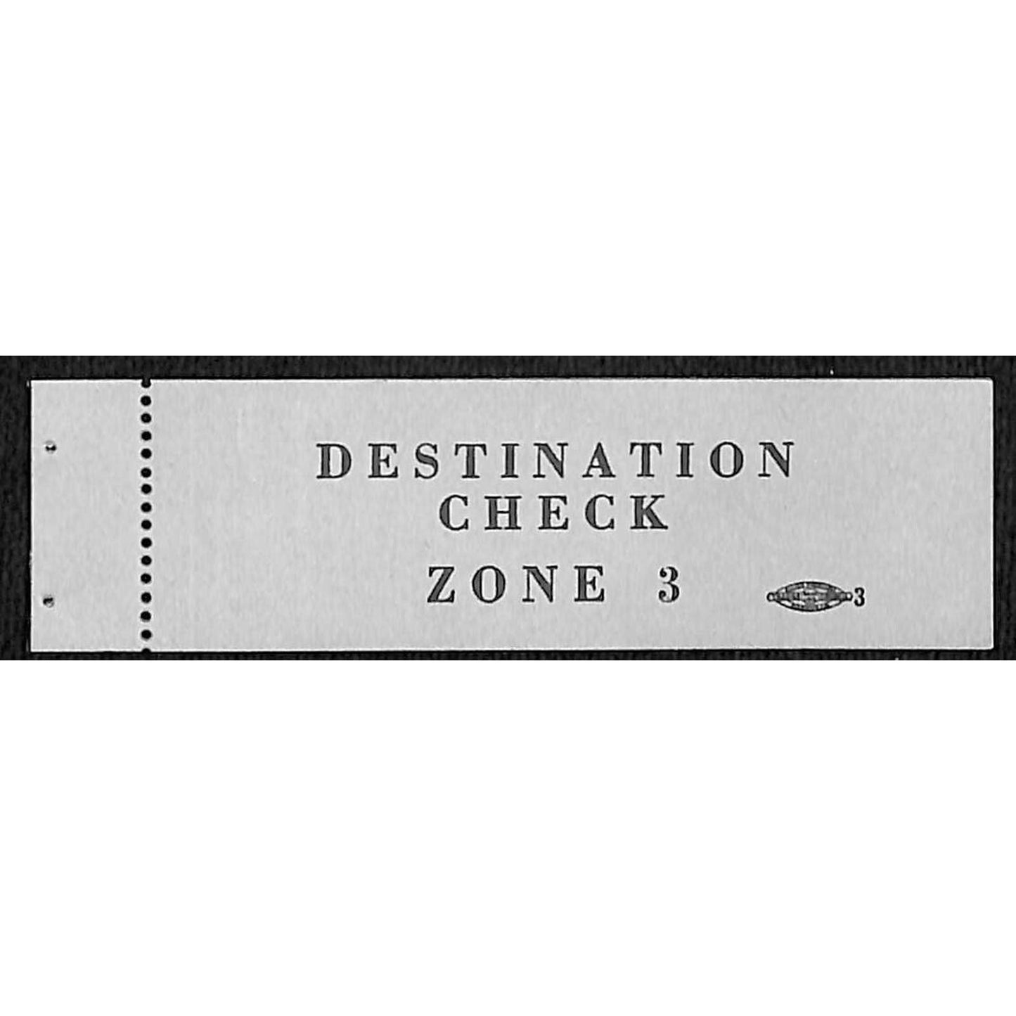Small Pad of 5 "Zone 3" Destination (Seat) Check c1920's-40's VGC