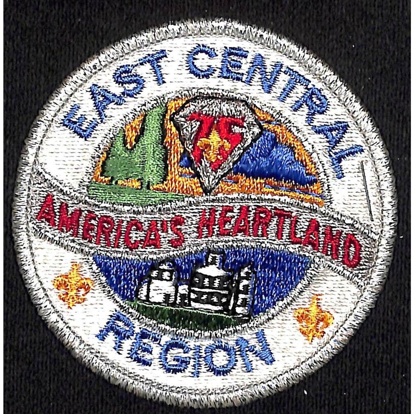 BSA Patch East Central Region "America's Heartland" "75" Diamond / 3" dia.
