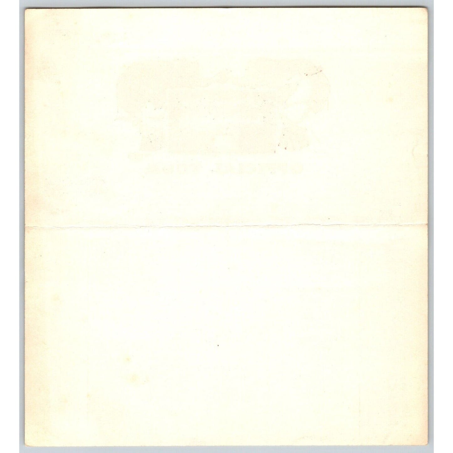 1955 Ringling Bros Barnum Bailey Circus Route Card Woodbury Bridgeton Red Bank