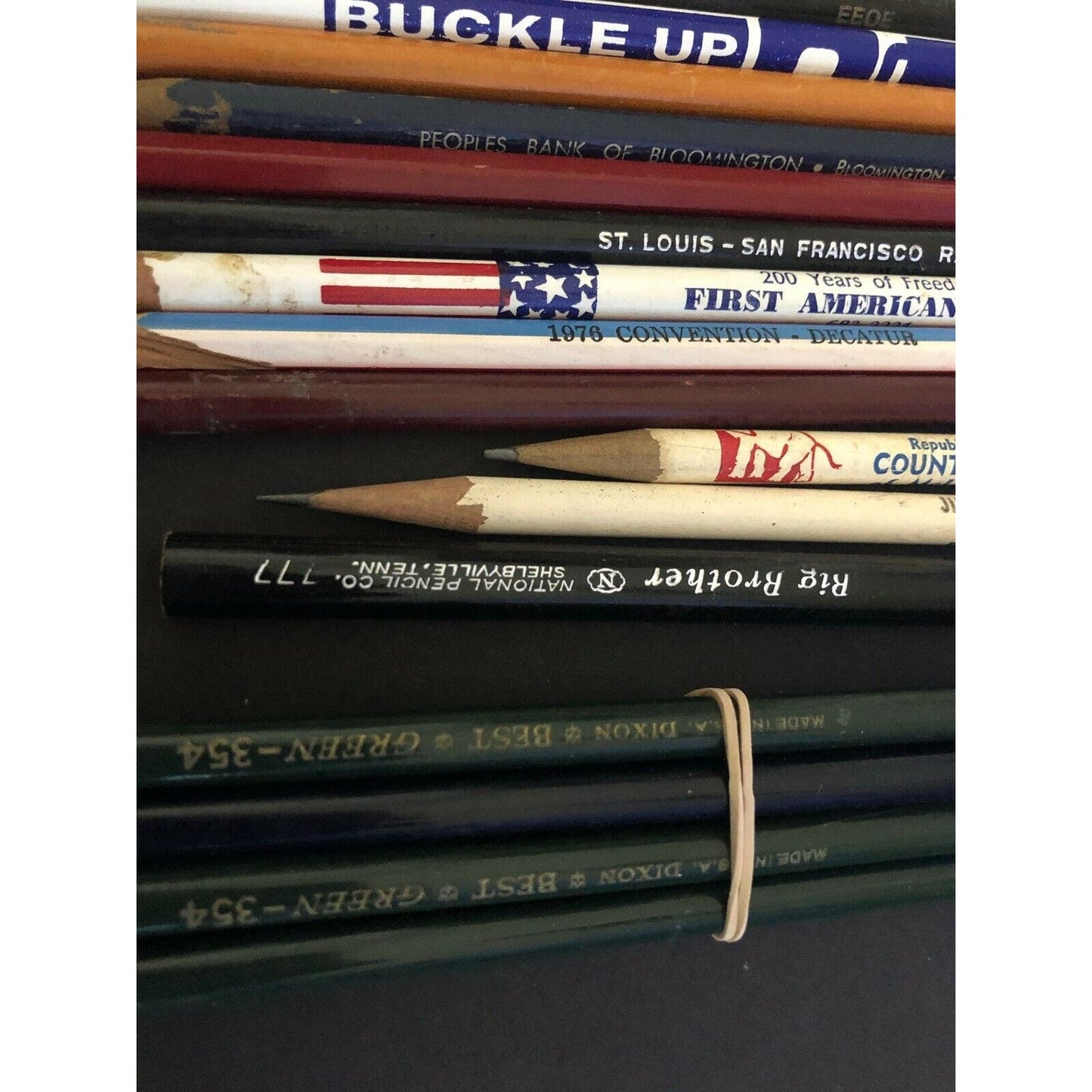Group of 23 Mostly c1980's Pencils (5 are Dixon Best & Green) Some Advertising