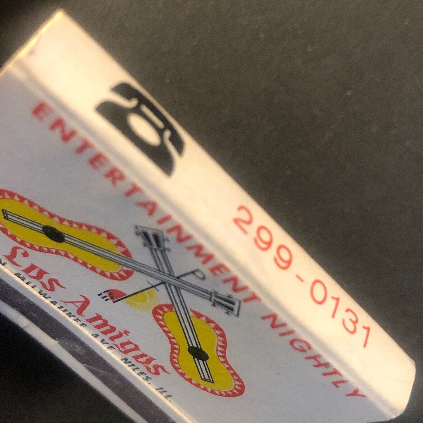 Los Amigos Restaurant Niles, IL Vintage Full Matchbook c1960's-73 Scarce VGC