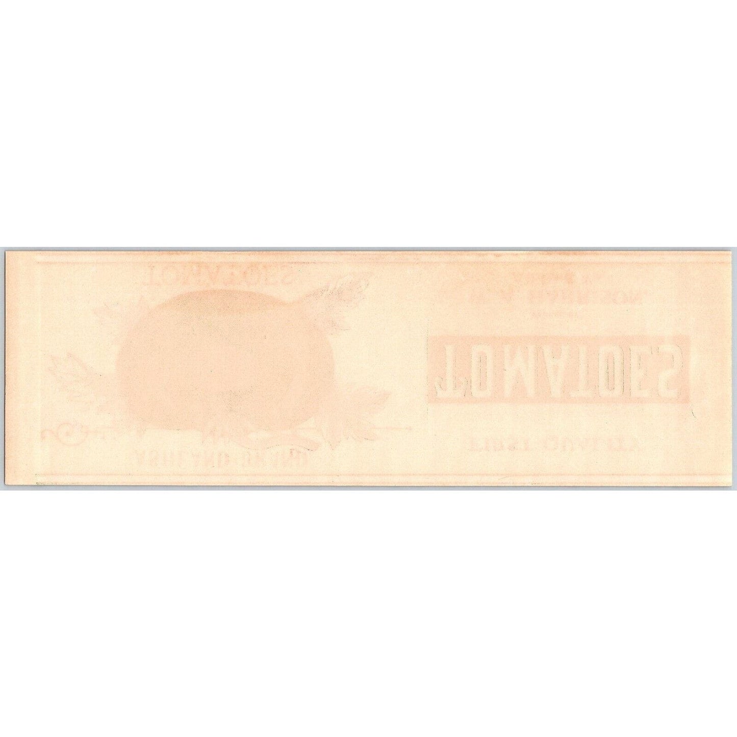 Ashland Tomatoes Paper Can Label W.A. Harrison Ashland, VA c1920's Scarce