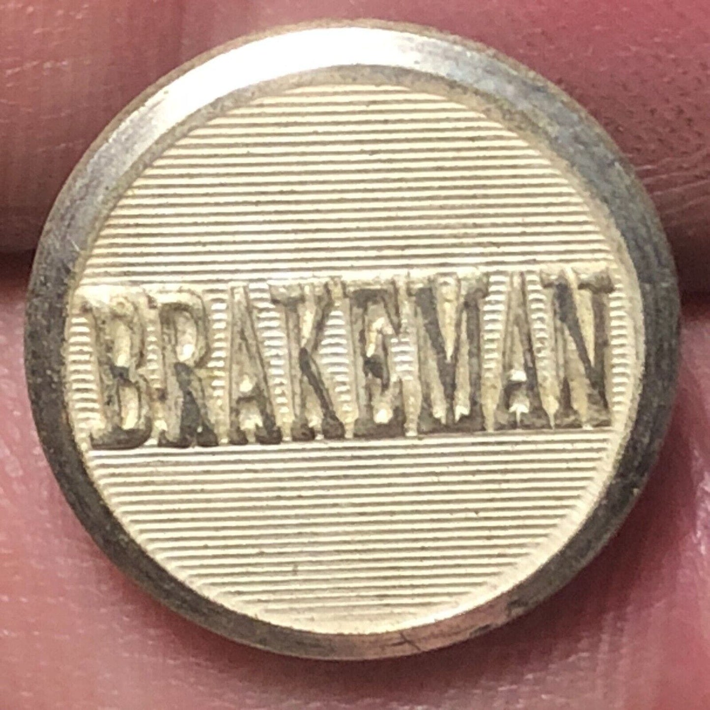 Brakeman Brass Uniform Button 1/2" Superior Quality