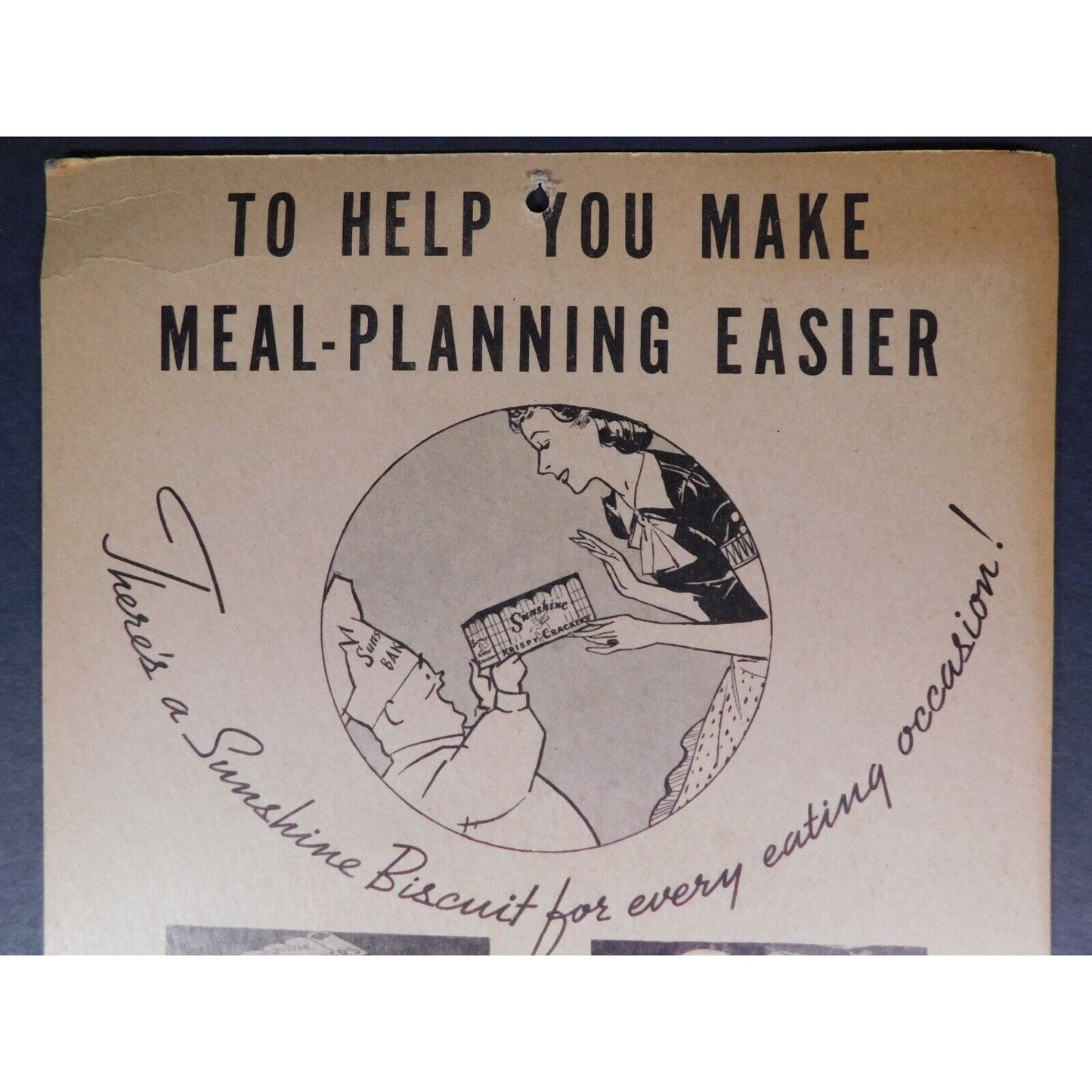 Howell A. Seaver "Groceries And Meats" 1940 Calendar Williamstown Vermont