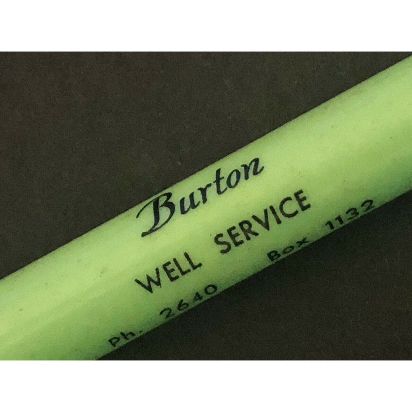 c1960's-70's "Burton Well Service" Electra, TX Mechanical Advertising Pencil