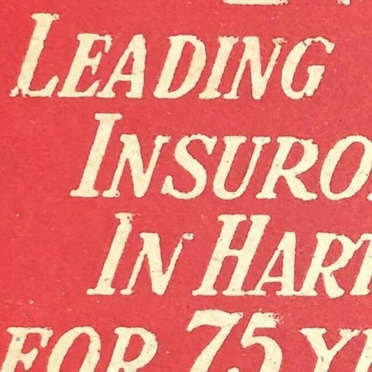 1930's-40's Full Matchbook "Geo. B. Fisher Co." Ins.Real Estate Hartford, CT