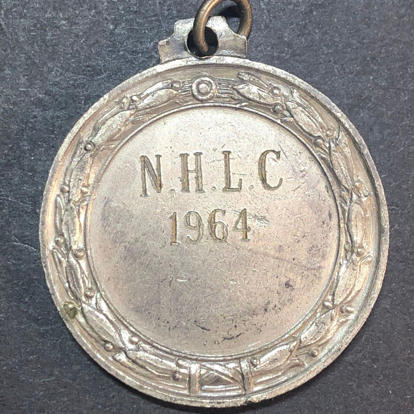 N.H.L.C 1964 Swimming Swimmer's Pendant (Yale / New Haven Lawn Club ?) 32mm 16g