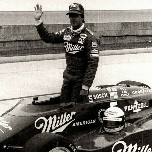 Danny Sullivan Indy 500 Winner 1985 8 x 10 Glossy B&W Photograph VGC