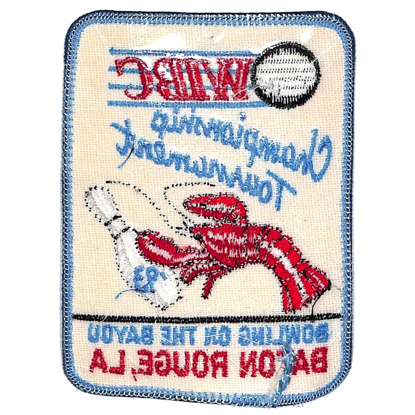 Baton Rouge, LA '93 Championship Tournament WIBC Embroidered Bowling Patch