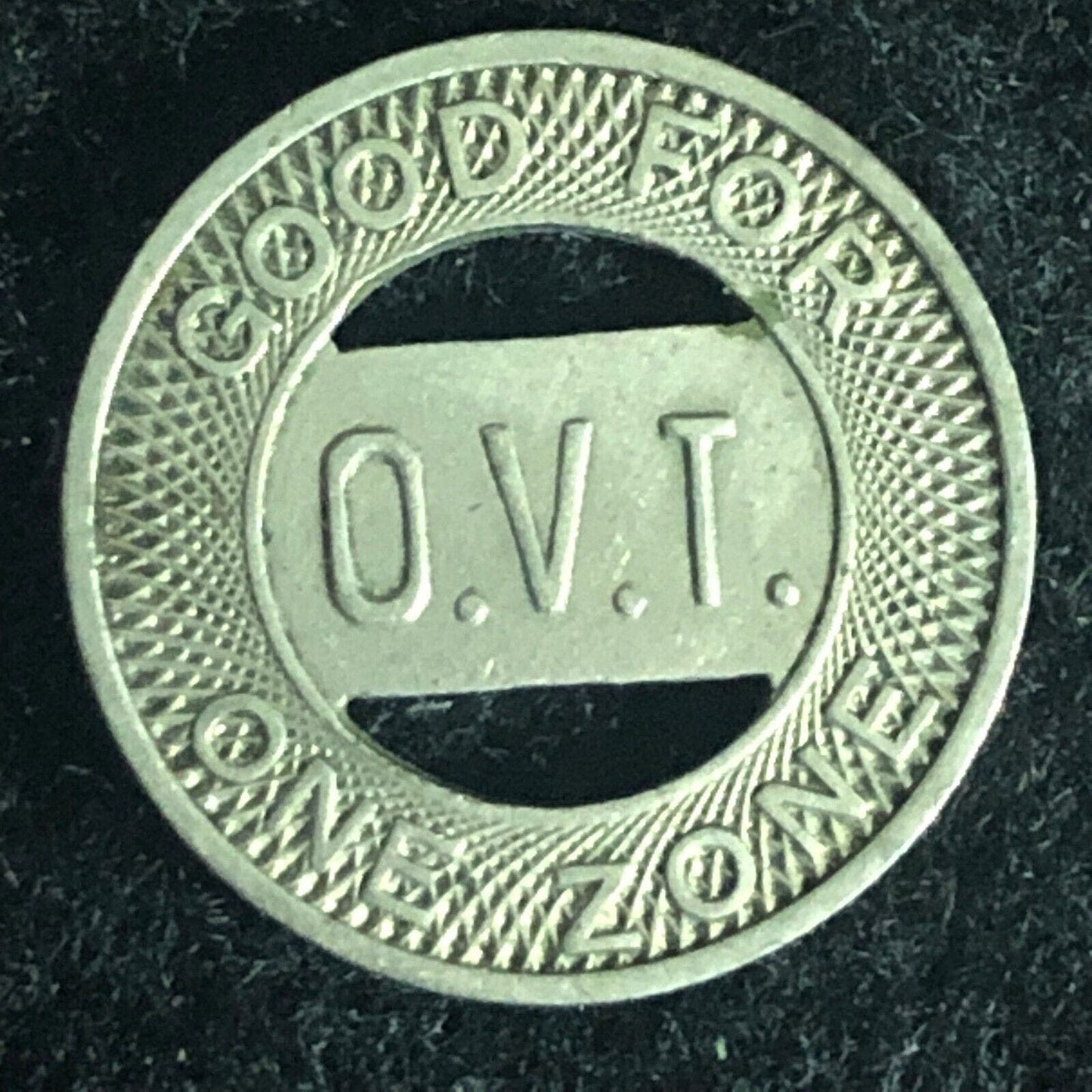 (Wellsburg, VA) Ohio Valley Transit O.V.T. G/F One Zone Token16mm
