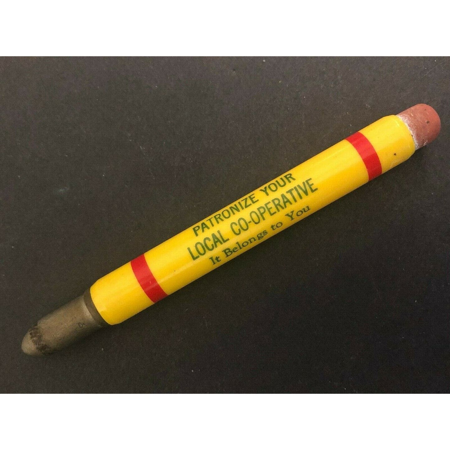 c1930's-40's "Farmers Union" "..Your Local CO-OP" Advertising Bullet Pencil