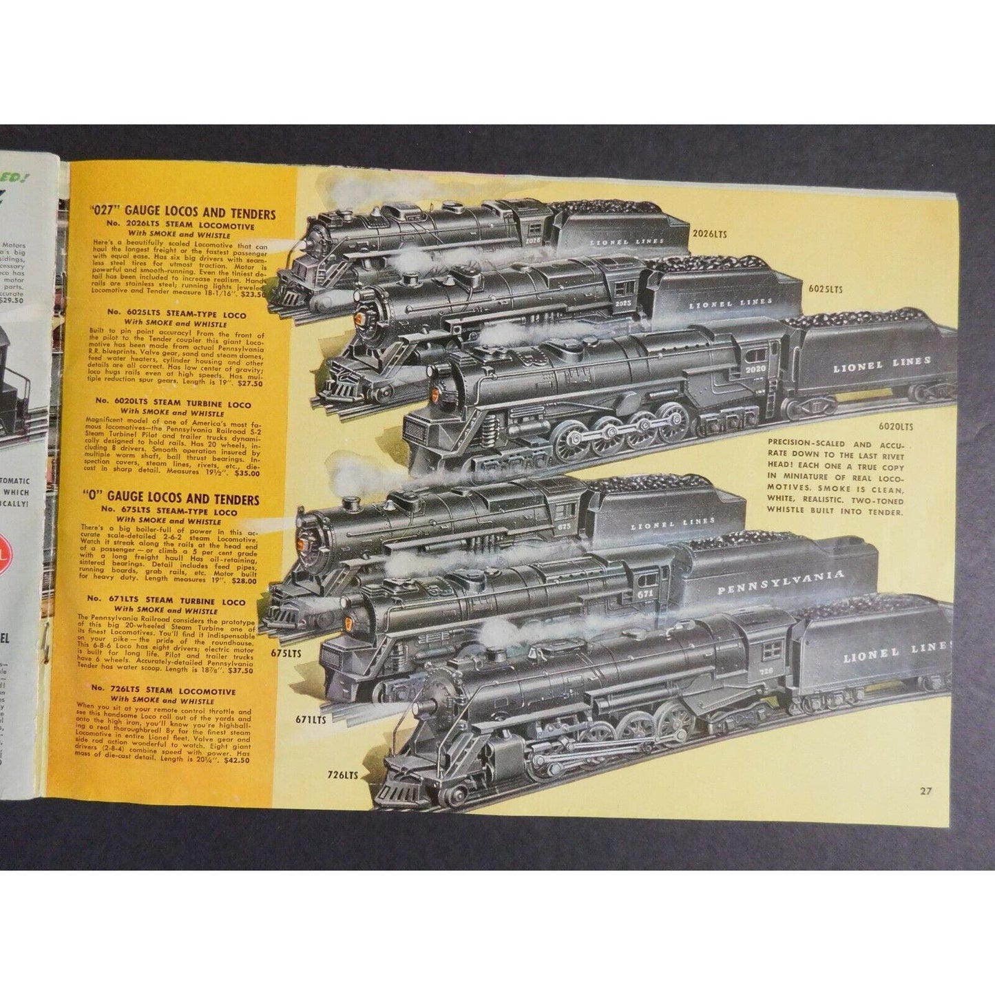 Original 1949 Lionel Electric Trains Catalog 40pgs.No Cover- Gary Nelson Coll.