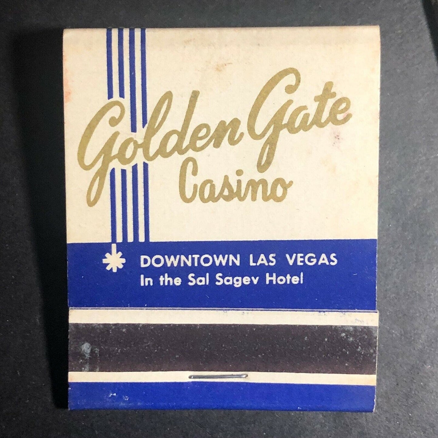 50's-60's Full Matchbook "Golden Gate Casino" Fremont St Las Vegas, NV