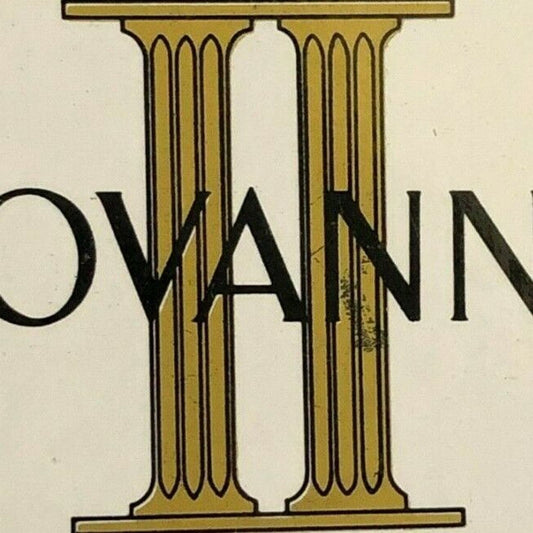 c1970's-80's Wooden Matchbox Matchbook "Giovanni's II A Steak House" Darien, CT