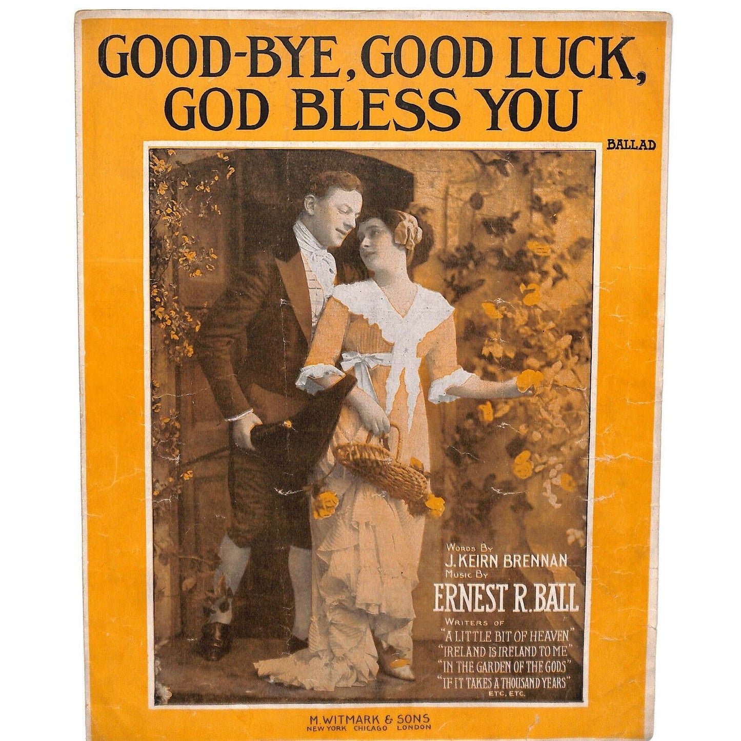 Vintage WWI Era c1916 Sheet Music "Good-Bye, Good Luck, God Bless You"