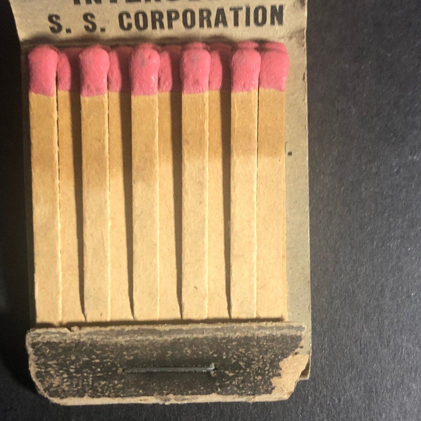 Knutsen Line Pacific Coast Full 20-Str Matchbook c1930's-40's Scarce