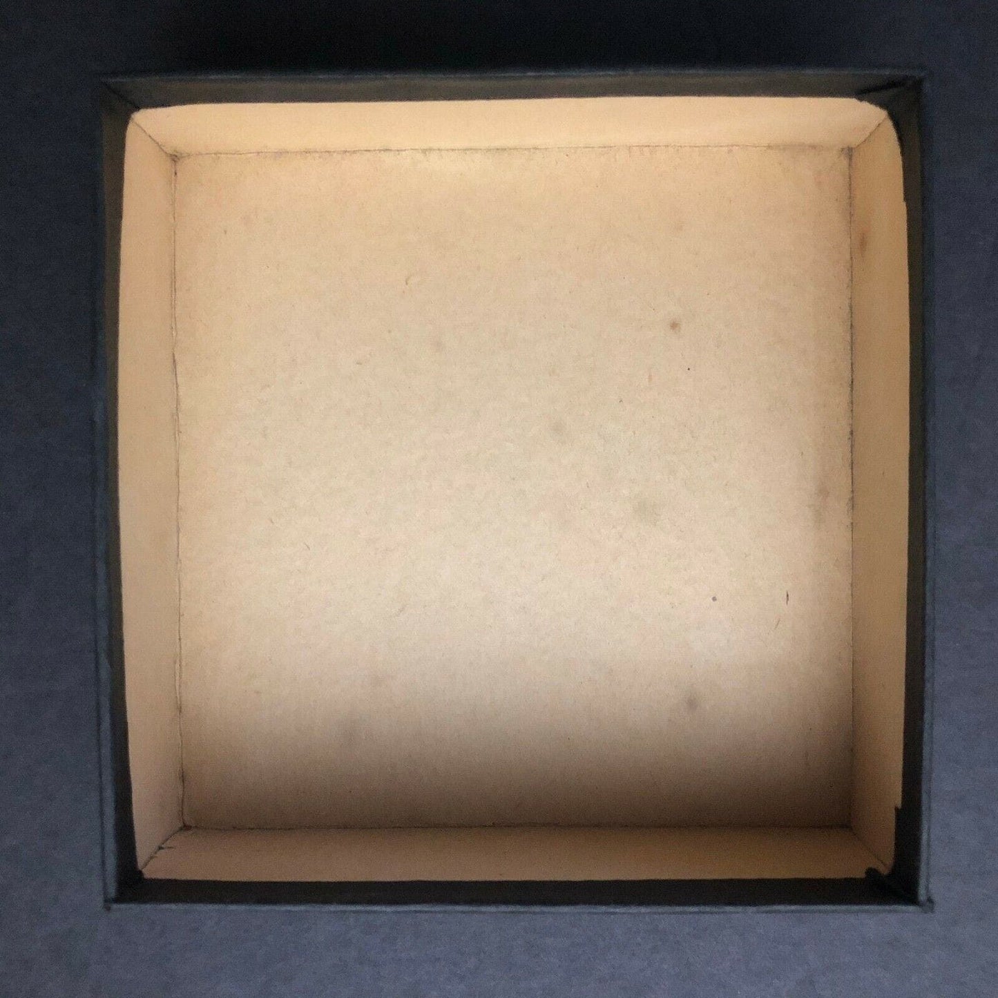 Vintage Empty Black Diamond Banjo String Box Texture + Gilt Text Faux Alligator?