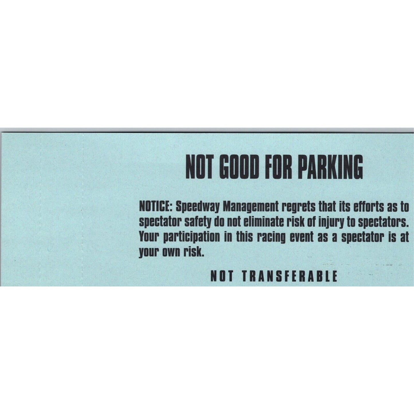 2001 Indy 500 Practice Day Gasoline Alley Unused Ticket Indianapolis #37