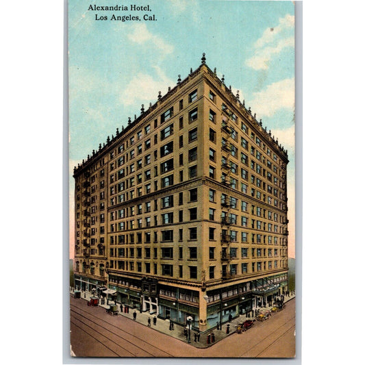 Hotel Alexandria Los Angeles, Cal Postcard c1910-15 NP VGC