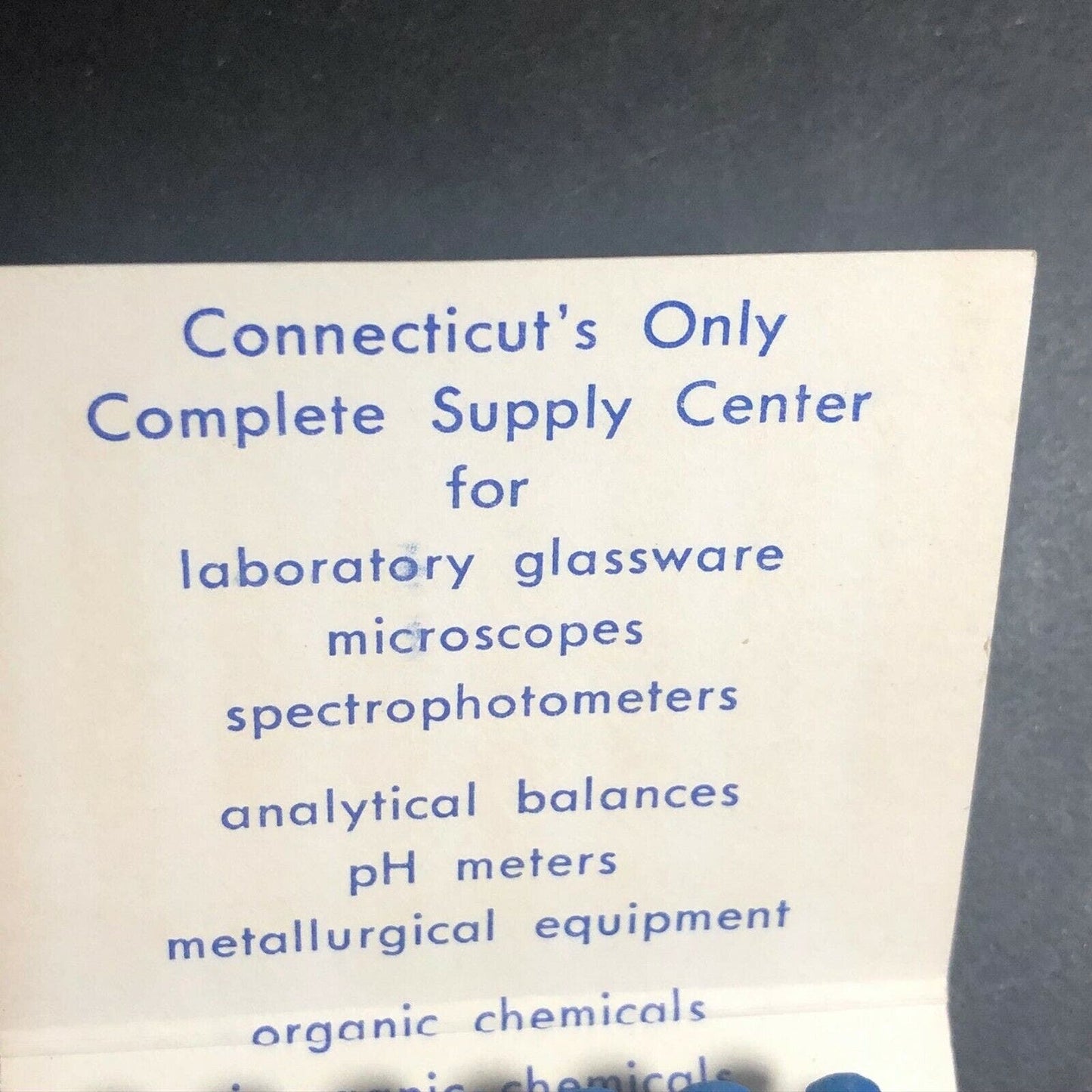 1970 Full Matchbook "Macalaster Bicknell" Scientific Instruments New Haven, CT