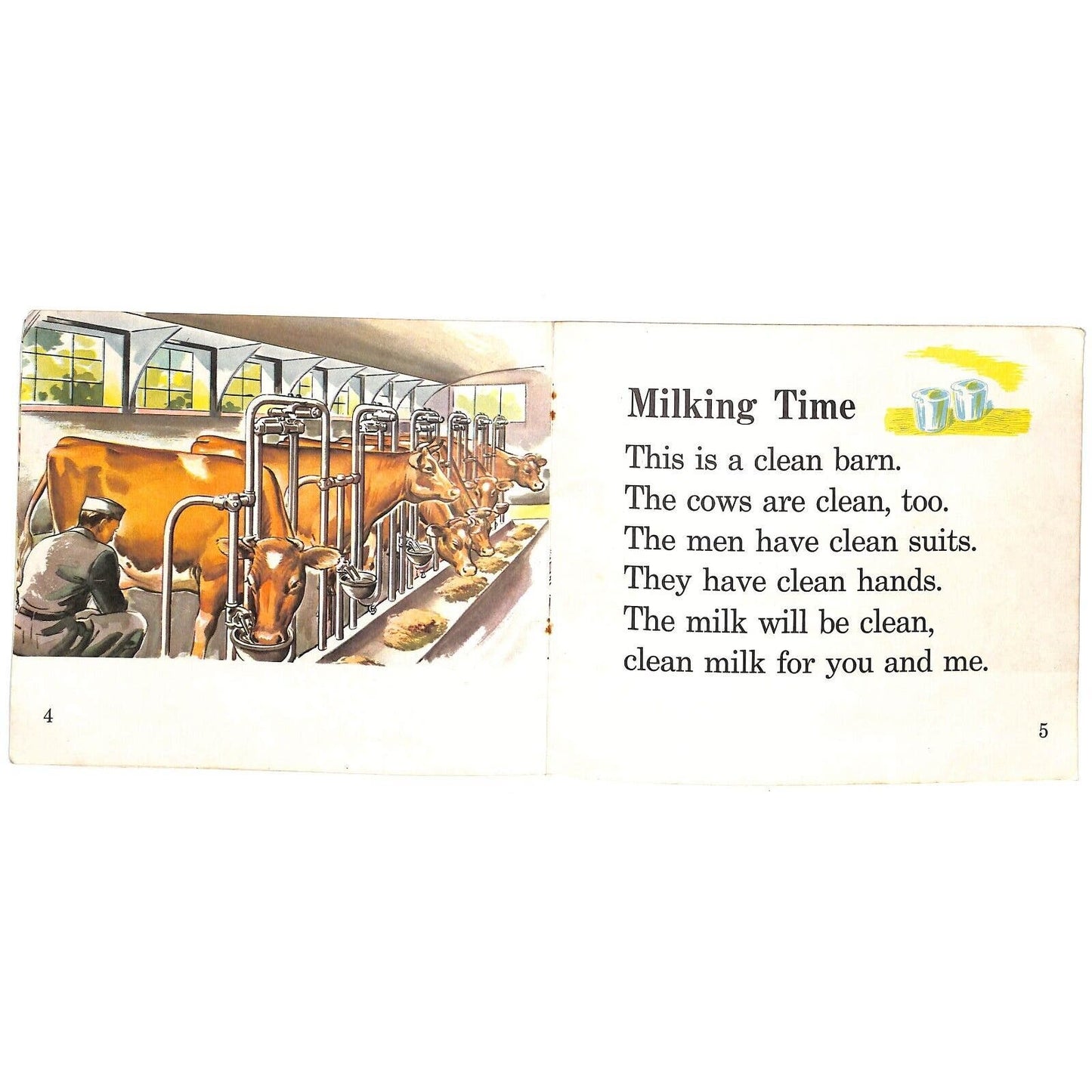 "Milk for You and Me" Children's Booklet National Dairy Council 1955 13pp