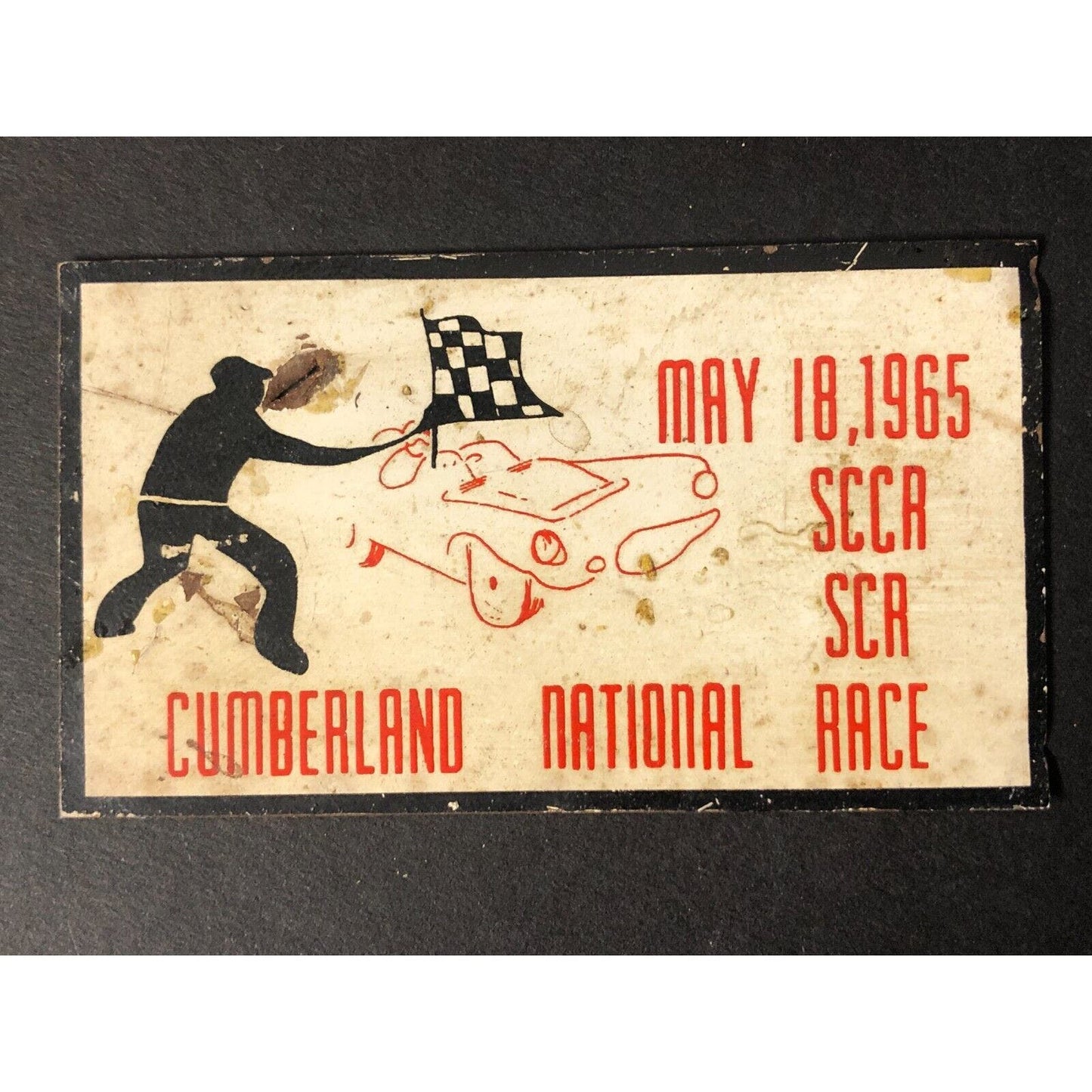 SCCA SCA Cumberland National Race 1965 Metal Wall Plaque