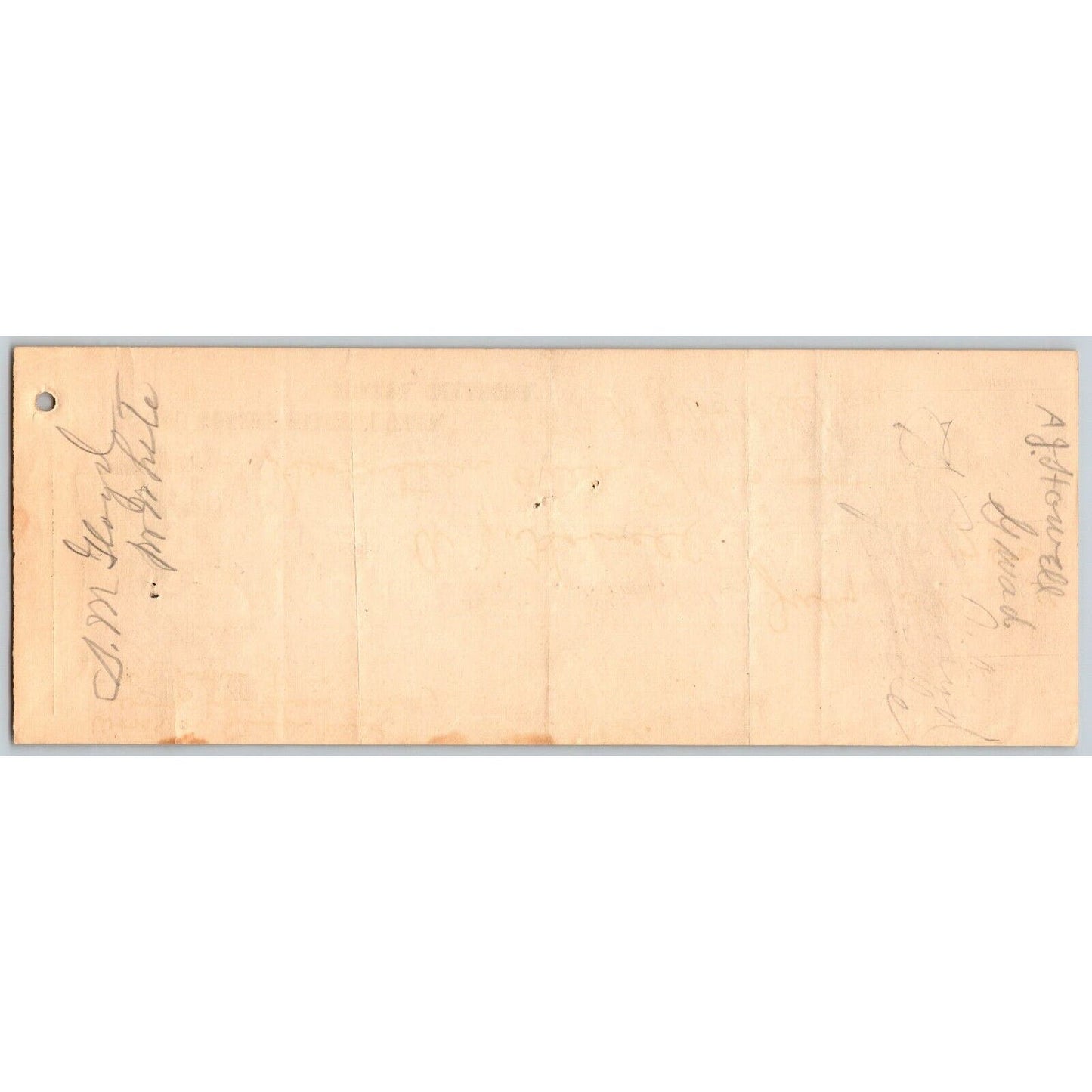 Konawa, Oklahoma 1909 "Konawa National Bank" Check - Scarce