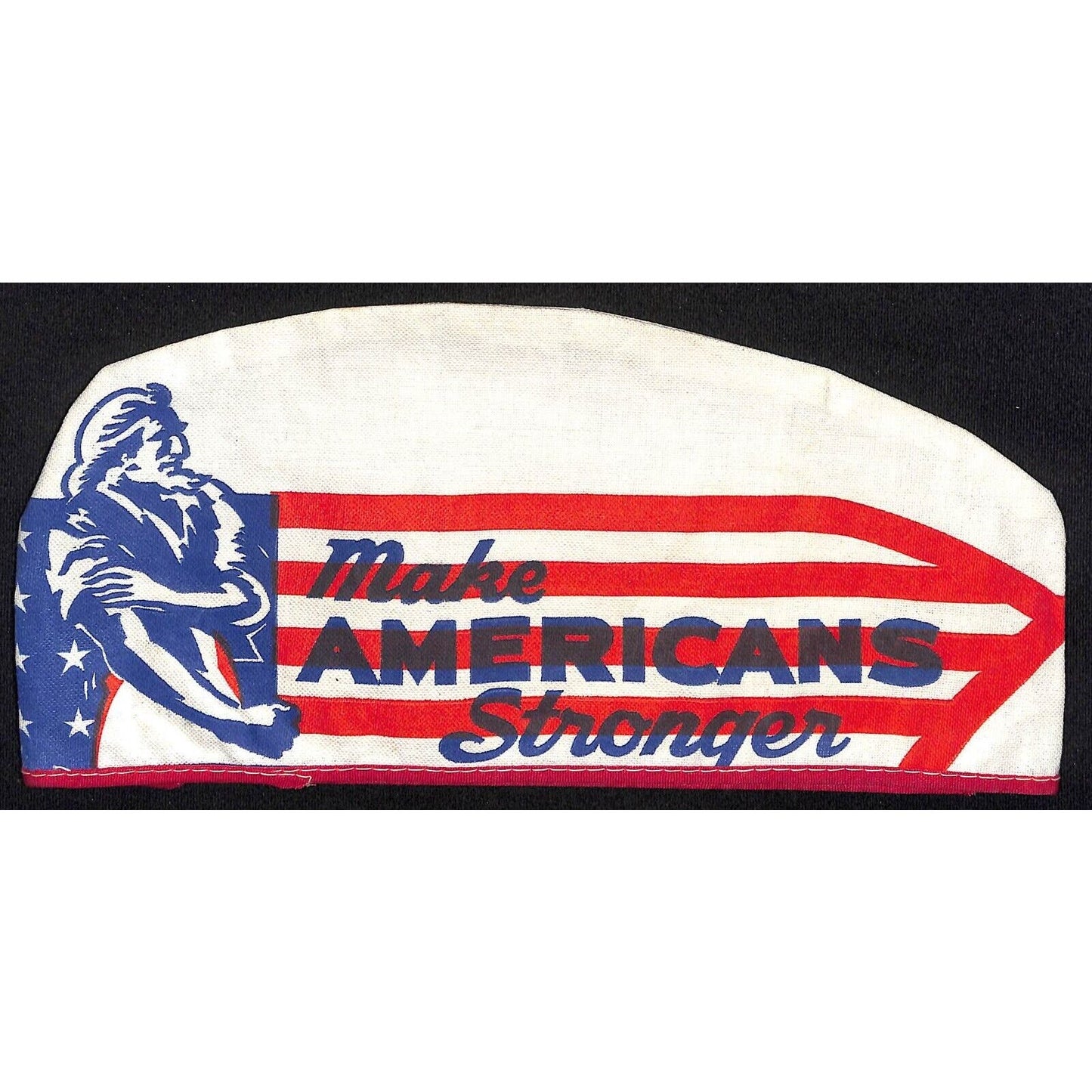 Dad's Root Beer Soda Cloth Jerk Cap Hat "Meet Dad's Family" Uncle Sam c1941-53