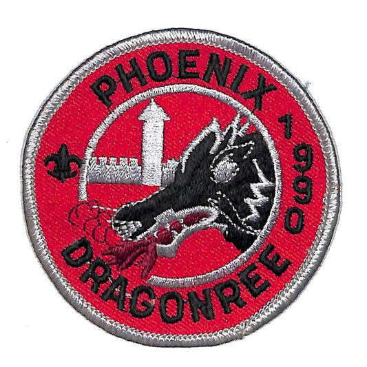 BSA Phoenix Dragonree 1990 Vintage Patch 2 7/8" dia. NOS Scarce