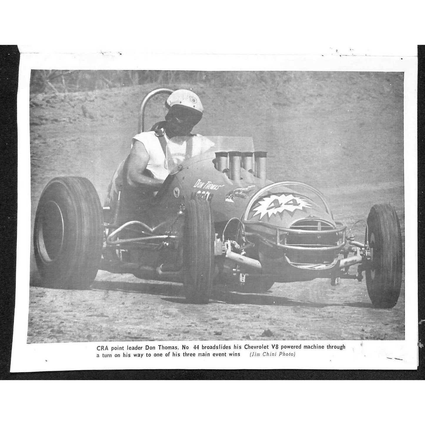 Scarce 7/23 1966 Sprint Car Auto Racing CRA Program Whiteman Speedway 16pp.