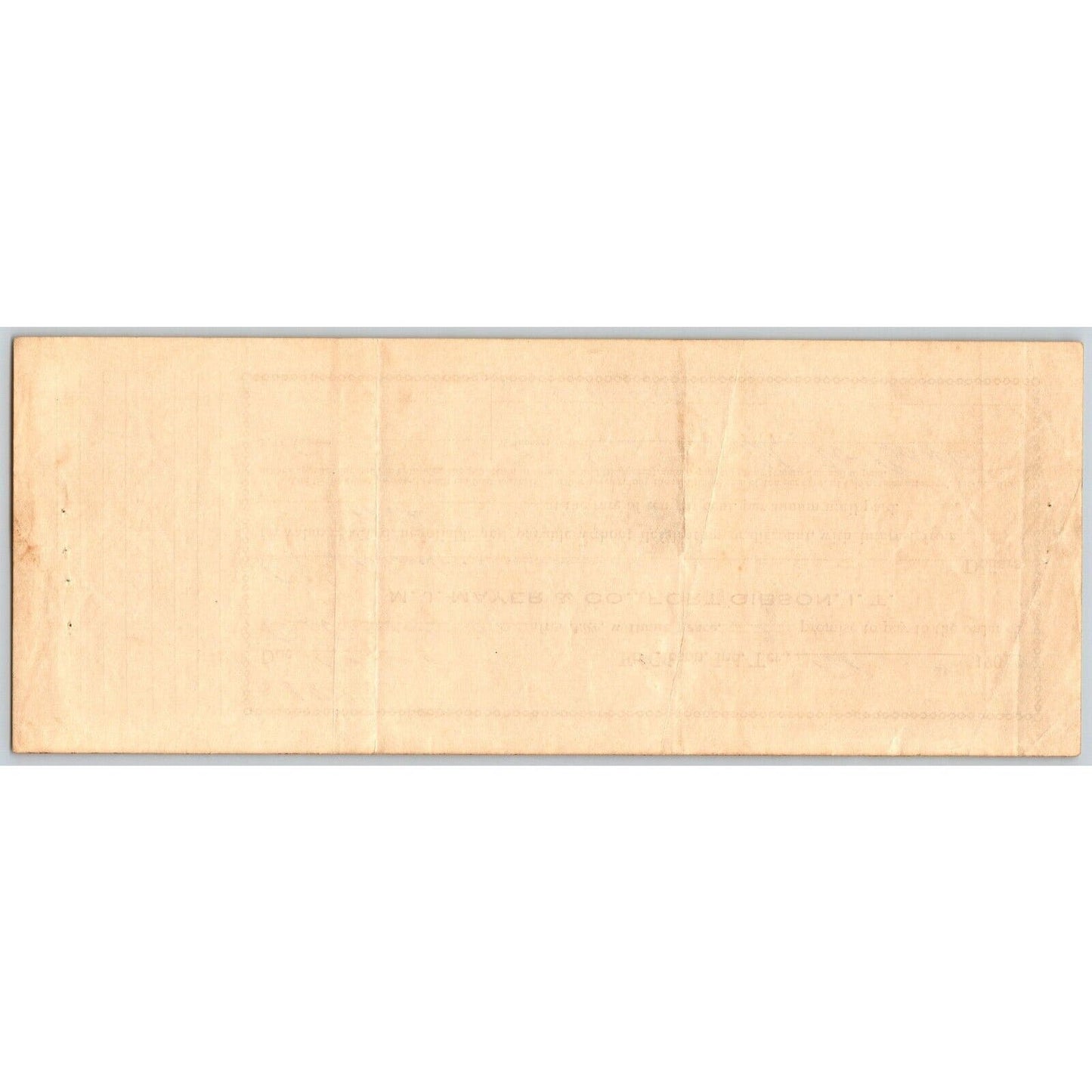 Fort Gibson Indian Territory Oklahoma M.J Mayer & Co Promissory Note 1907 Scarce