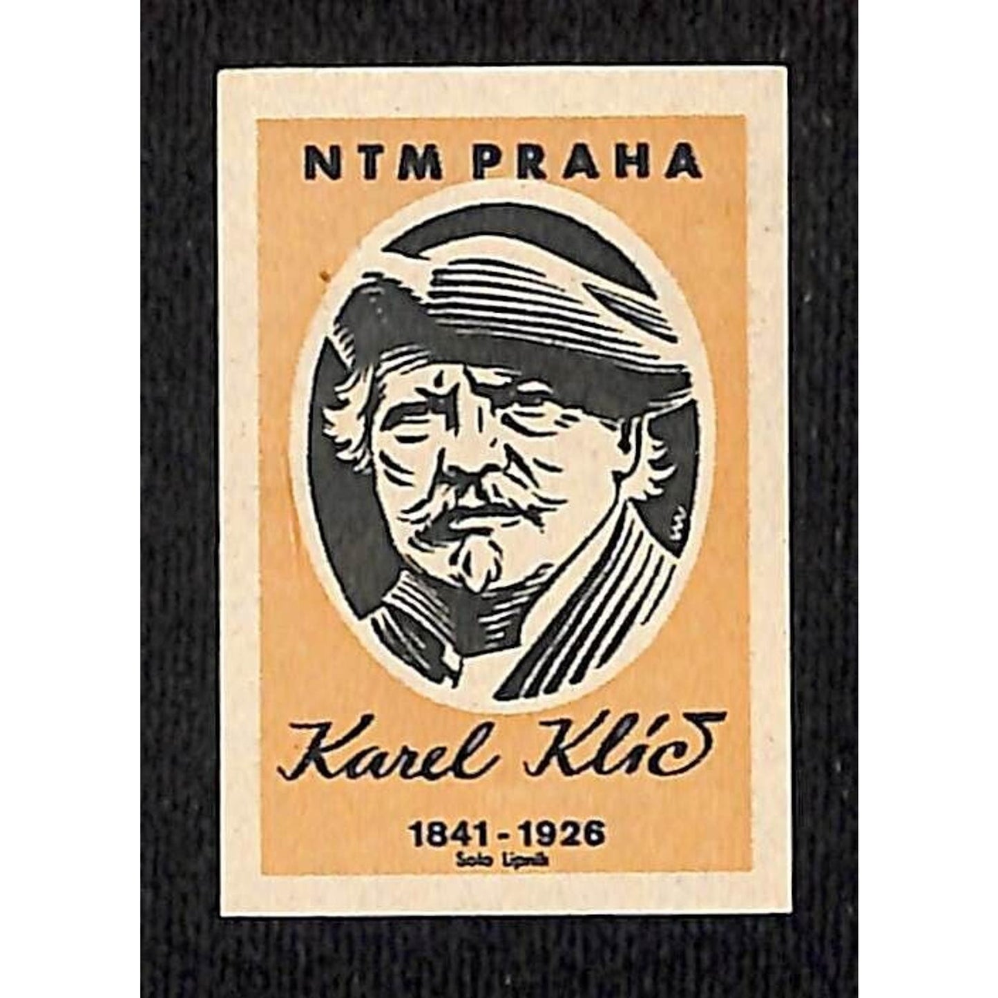 Vintage Matchbox Label National Technical Museum Prague Karel Klíč c1960