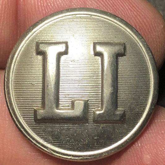 Long Island Railroad "LI" Brass Uniform Button - 3/4" Waterbury CO's CONN.