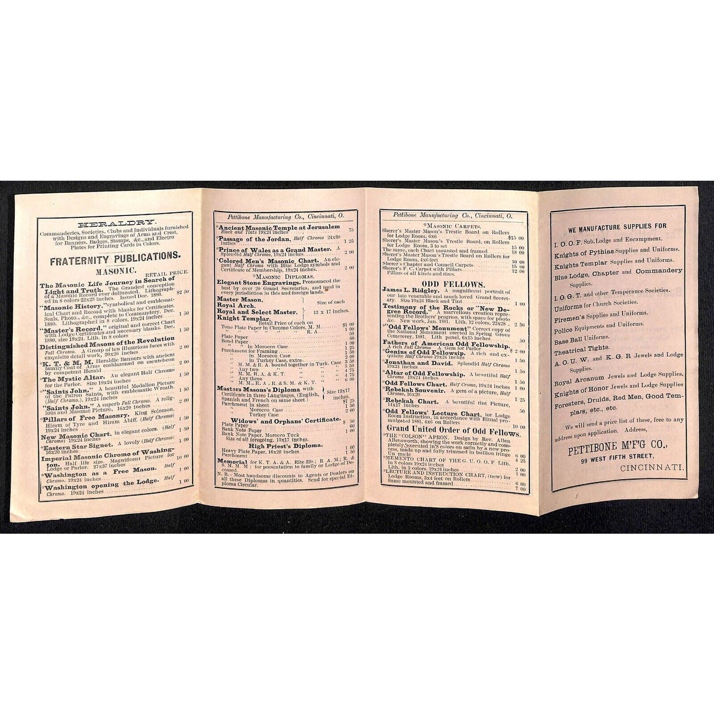 Newburgh, ME Amos W. Knowlton* c1882 Pettibone M'f'g. Masonic Publications Group