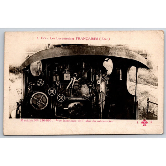 French Railroad RPPC* Postcard Machine 230-880 C 195 c1910 F. Fleury
