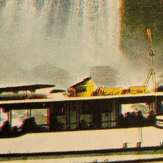 c1970's-80's Wooden Matchbox Matchbook "Maid of the Mist" Niagara Falls