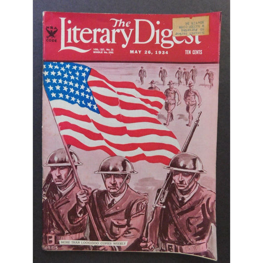 "The Literary Digest" May 26, 1934 Vol. 117 No. 2301 - 48 pgs.