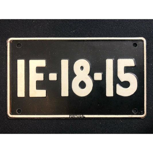 1953-54 General Mills Wheaties Tin Mini Bicycle License Plate - Portugal