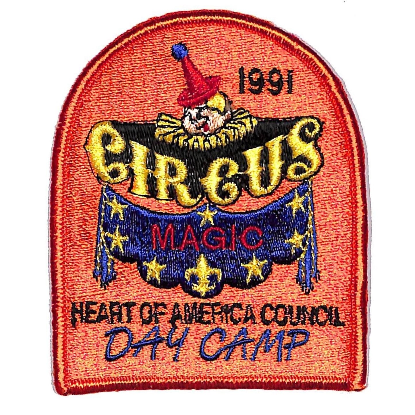 BSA Patch "Heart of America Council" 1991 Circus Day Camp Magic - VGC